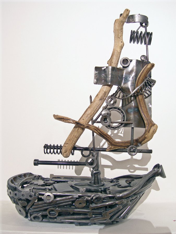 marine ship boat art sculpture