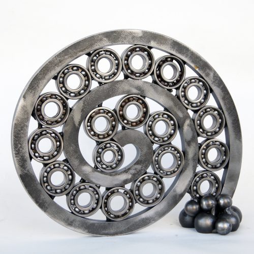 Ball bearing art sculpture